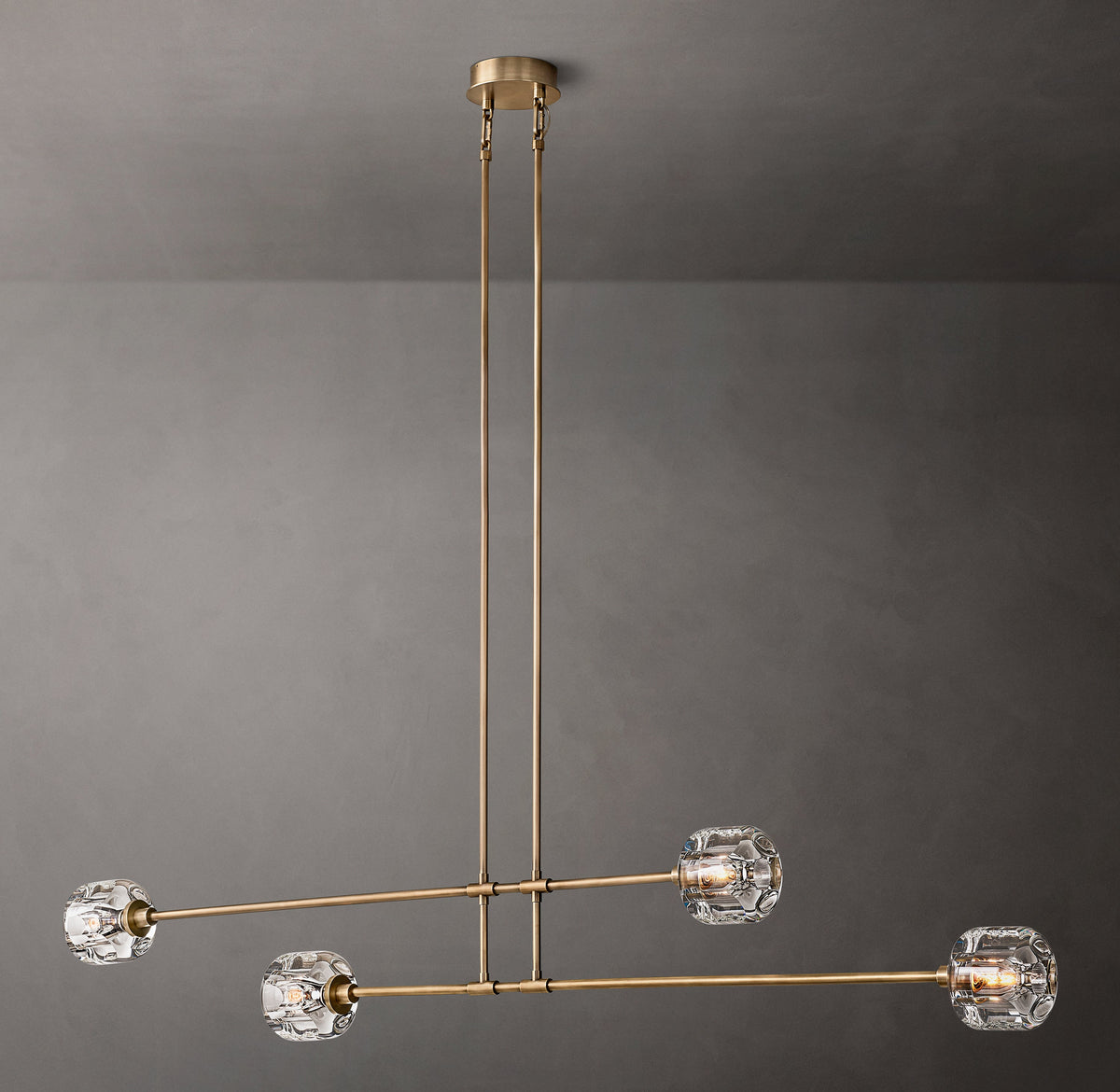 Sculptural Demaret Mobile Linear Chandelier — view 5
