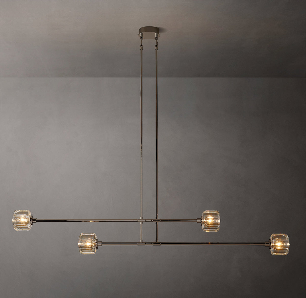 Sculptural Demaret Mobile Linear Chandelier — view 1