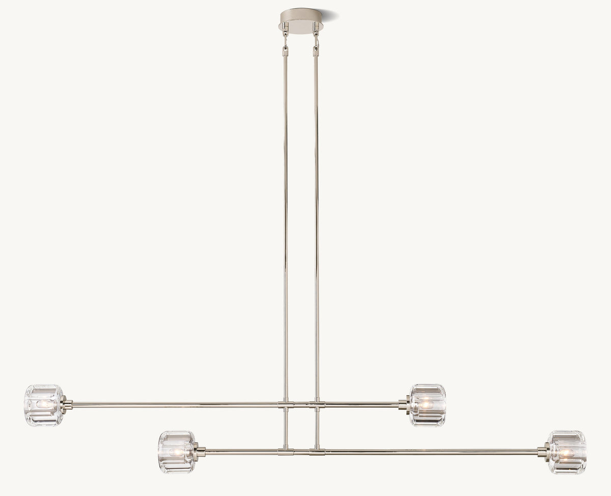 Sculptural Demaret Mobile Linear Chandelier — view 2