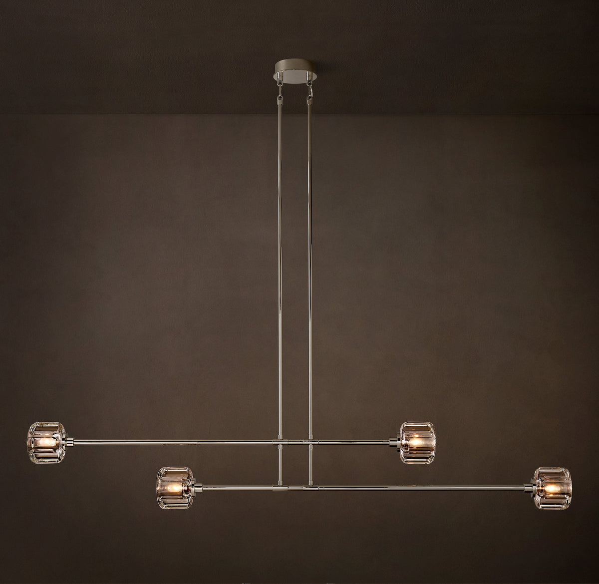 Sculptural Demaret Mobile Linear Chandelier — view 4