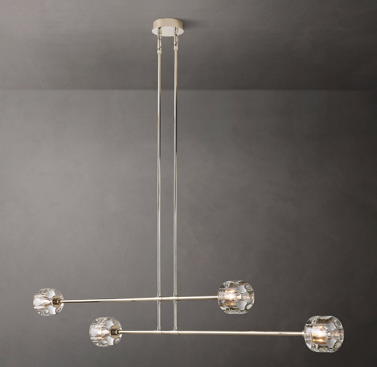 Sculptural Demaret Mobile Linear Chandelier — view 5