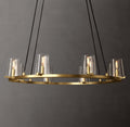 Artisan Pauillac Round Chandelier – 36" Lacquered Burnished Brass — view 1
