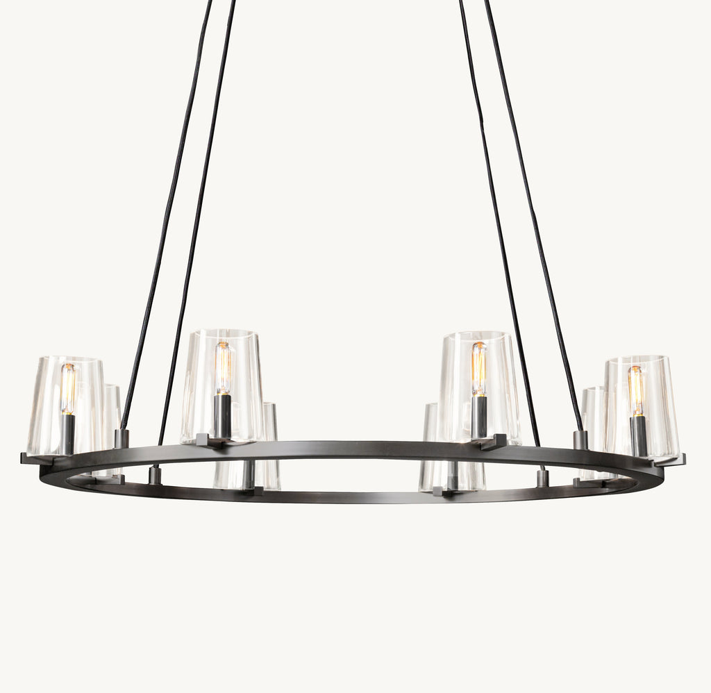 Artisan Pauillac Round Chandelier – 36" Bronze — view 1