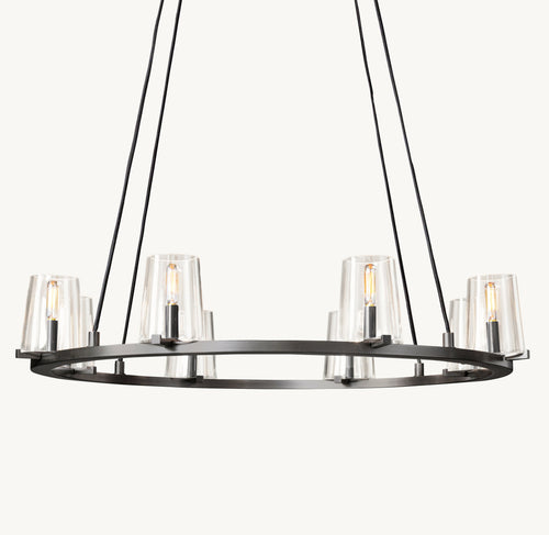 Artisan Pauillac Round Chandelier – 36" Bronze — view 1