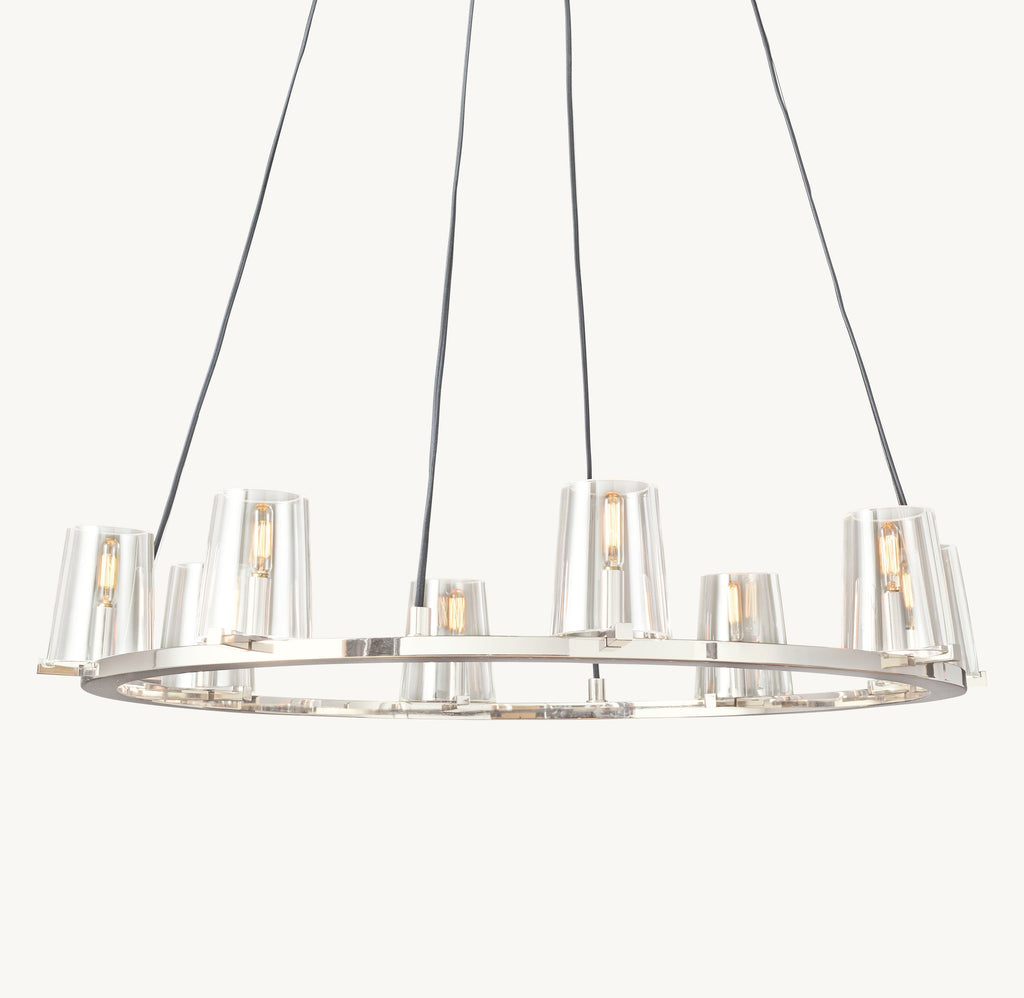 Artisan Pauillac Round Chandelier – 36" Polished Nickel — view 2
