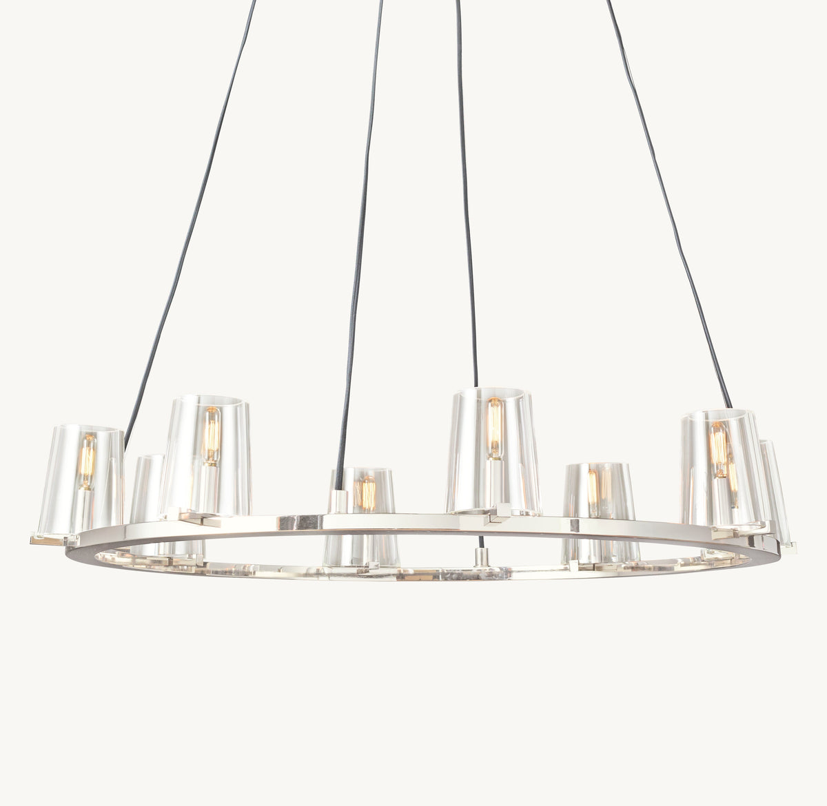 Artisan Pauillac Round Chandelier – 36" Polished Nickel — view 2