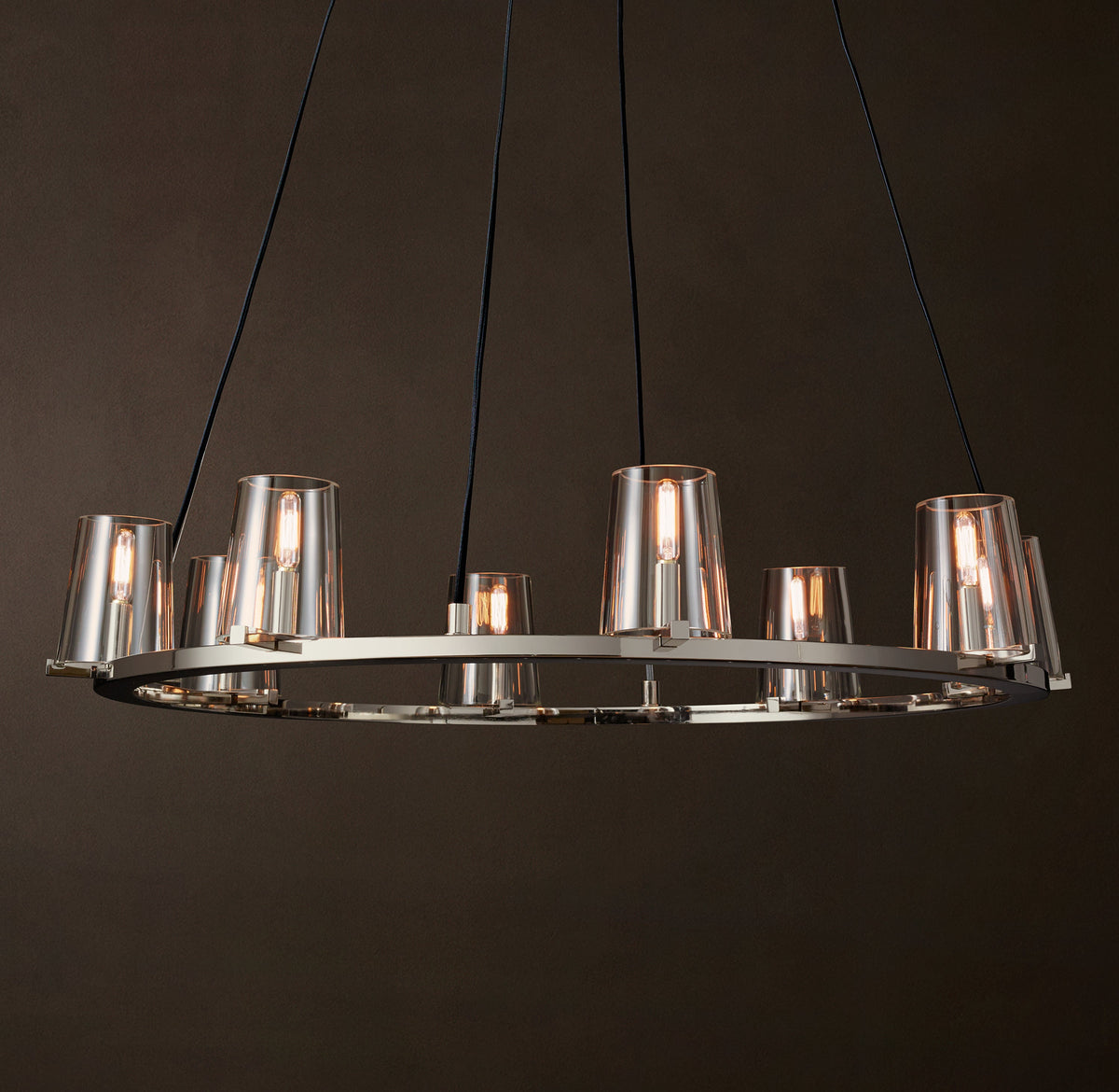 Artisan Pauillac Round Chandelier – 36" Polished Nickel — view 4
