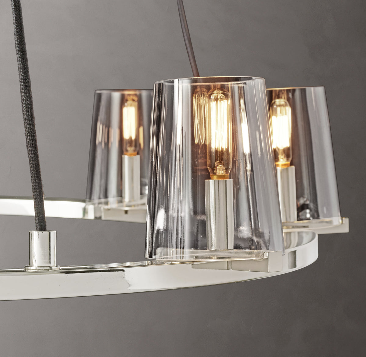 Artisan Pauillac Round Chandelier – 36" Polished Nickel — view 5
