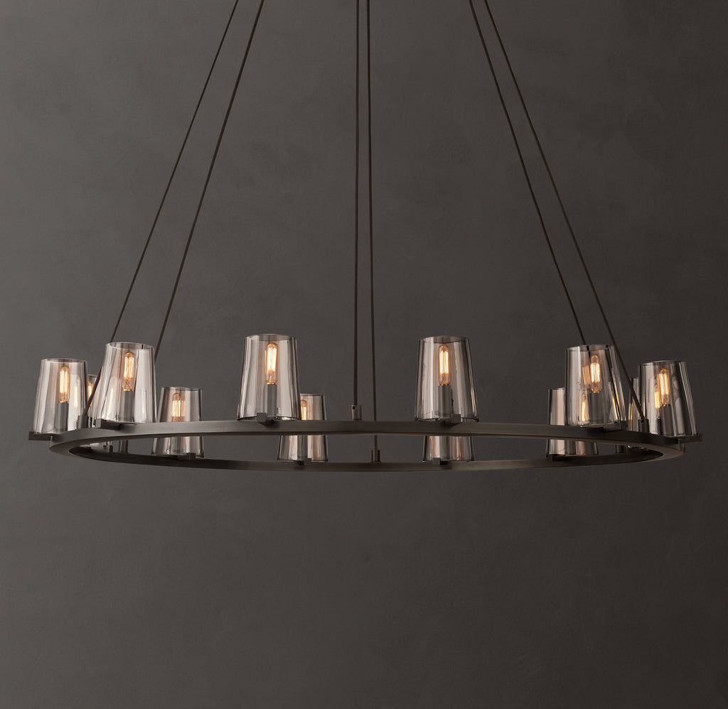 Artisan Pauillac Round Chandelier – 48" Bronze — view 1