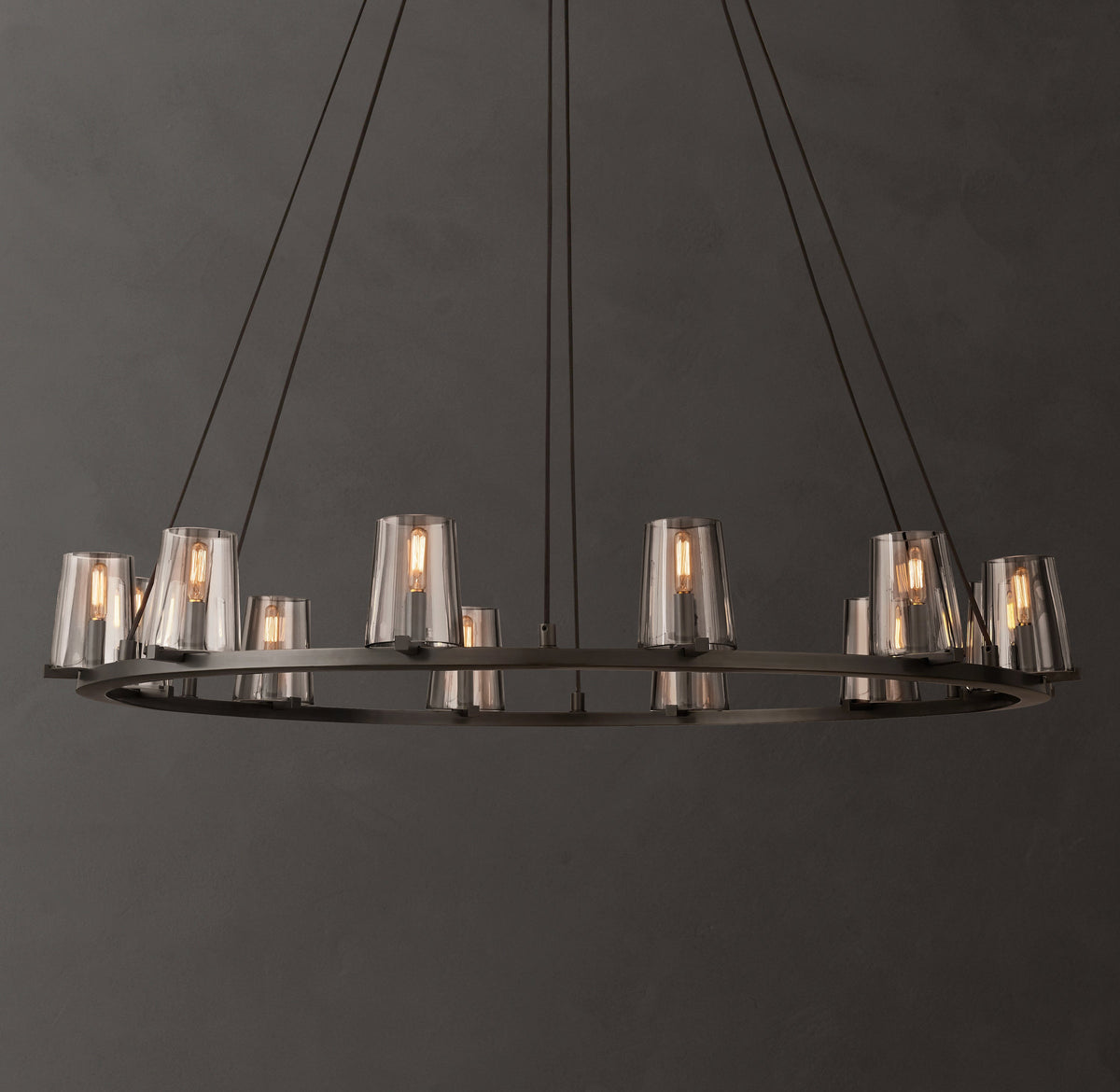 Artisan Pauillac Round Chandelier – 48" Bronze — view 1