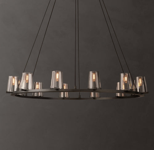 Artisan Pauillac Round Chandelier – 48" Bronze — view 1