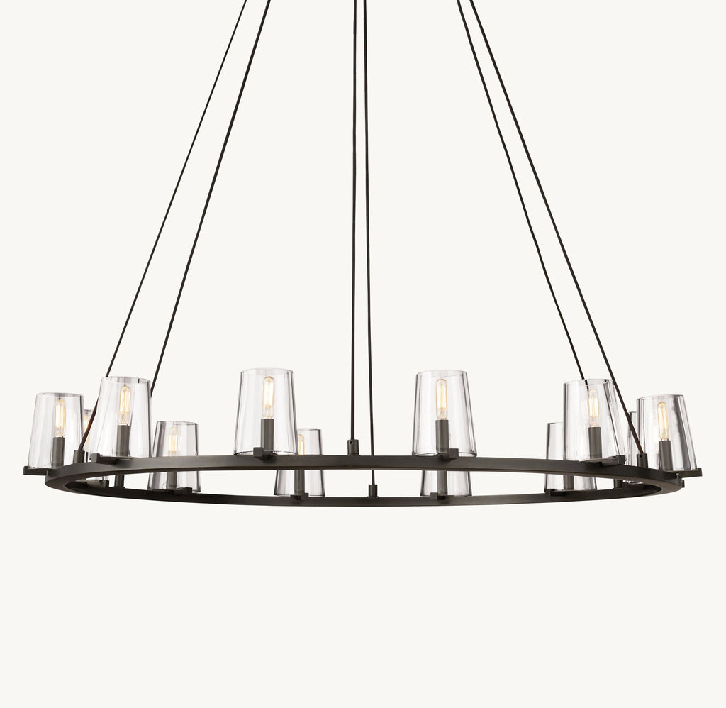 Artisan Pauillac Round Chandelier – 48" Bronze — view 2
