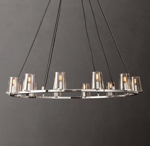 Artisan Pauillac Round Chandelier – 48" Polished Nickel — view 1