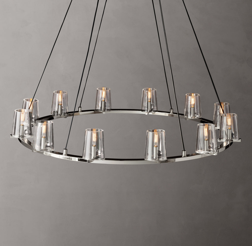 Artisan Pauillac Round Chandelier – 48" Polished Nickel — view 3