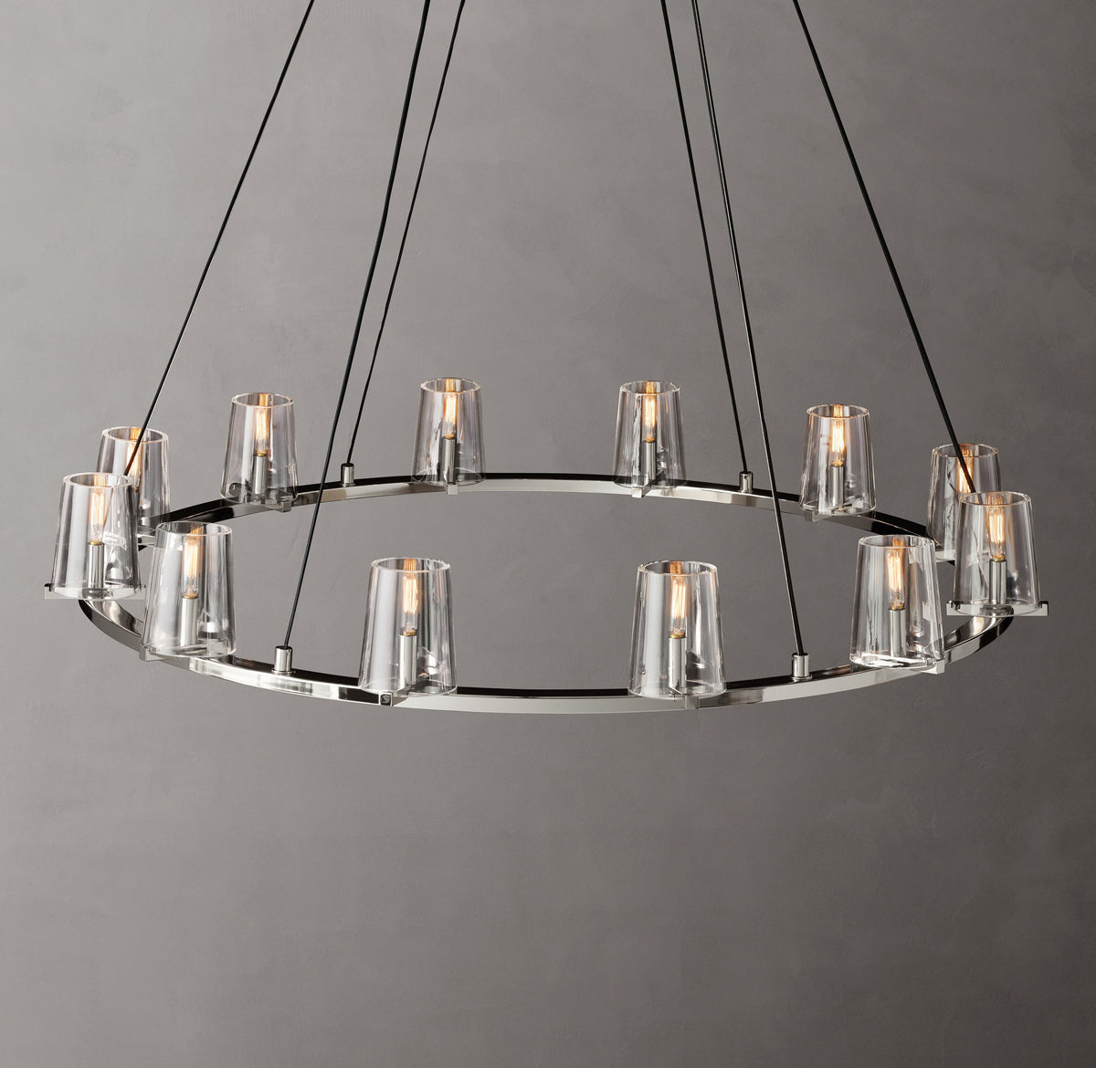 Artisan Pauillac Round Chandelier – 48" Polished Nickel — view 3