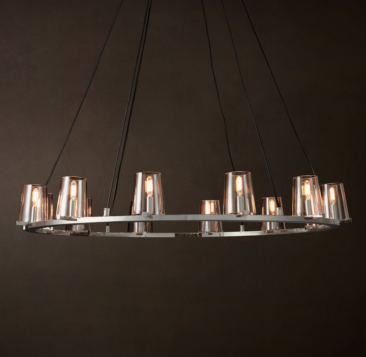 Artisan Pauillac Round Chandelier – 48" Polished Nickel — view 4
