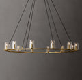 Artisan Pauillac Round Chandelier – 60" Lacquered Burnished Brass — view 1
