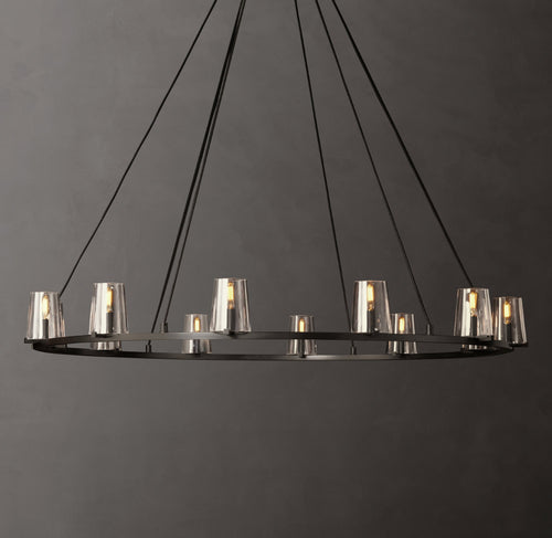 Artisan Pauillac Round Chandelier – 60" Bronze — view 1