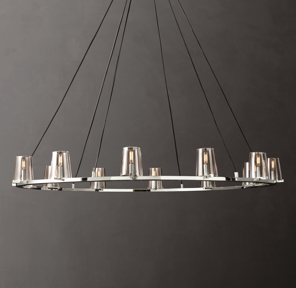 Artisan Pauillac Round Chandelier – 60" Polished Nickel — view 1
