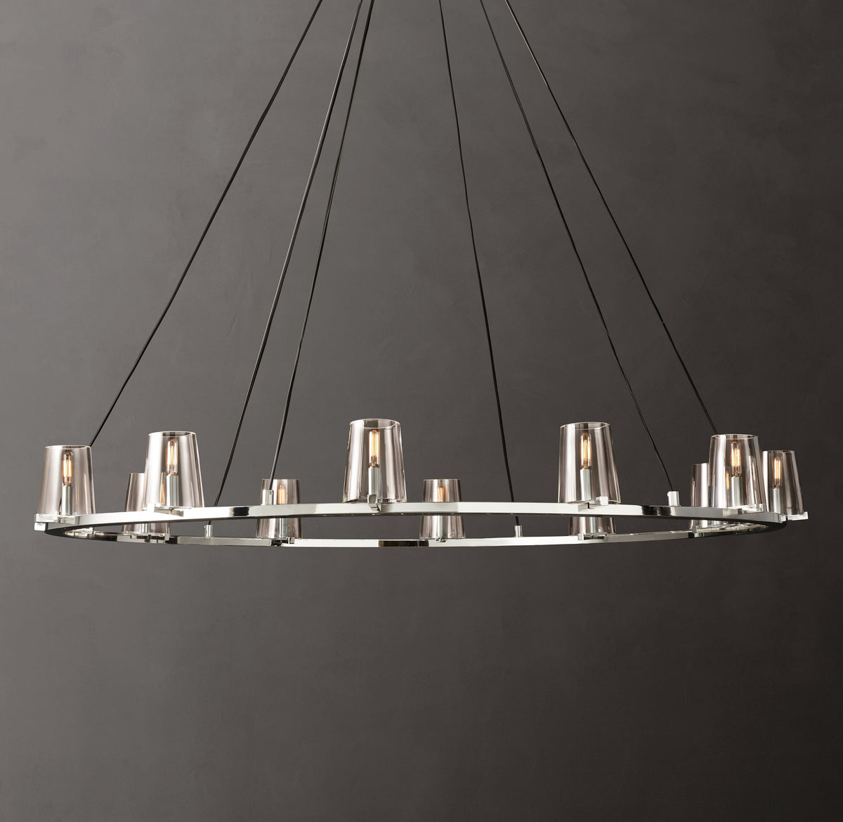 Artisan Pauillac Round Chandelier – 60" Polished Nickel — view 1