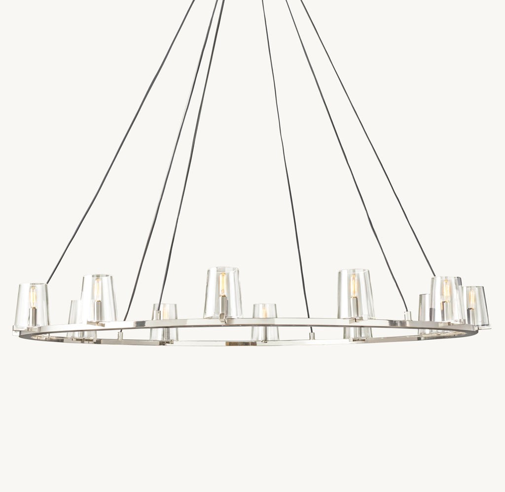 Artisan Pauillac Round Chandelier – 60" Polished Nickel — view 2