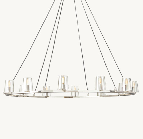 Artisan Pauillac Round Chandelier – 60" Polished Nickel — view 2