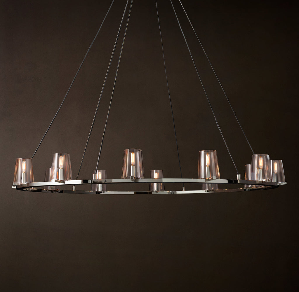 Artisan Pauillac Round Chandelier – 60" Polished Nickel — view 5