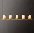 Artisan Pauillac Fabric Shade Linear Chandelier – 49" — view 1