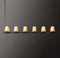 Artisan Pauillac Fabric Shade Linear Chandelier – 60" — view 1