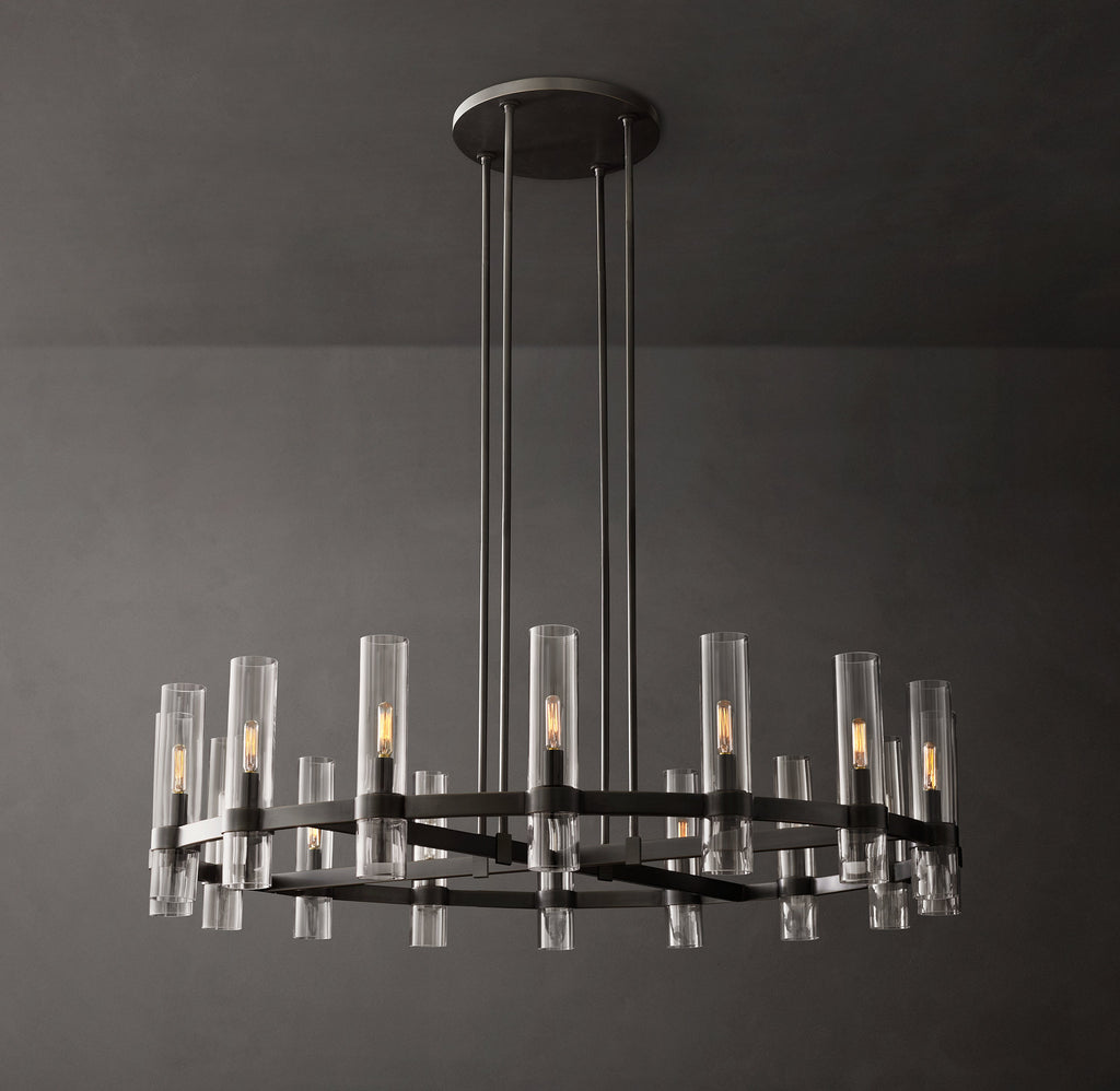 Artisan Ravelle Round Chandelier – 48" Bronze — view 1