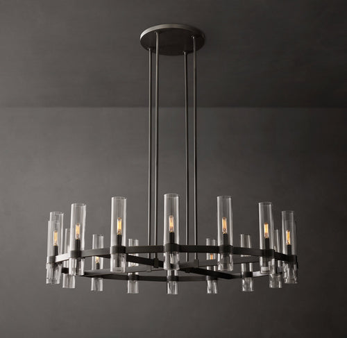 Artisan Ravelle Round Chandelier – 48" Bronze — view 1