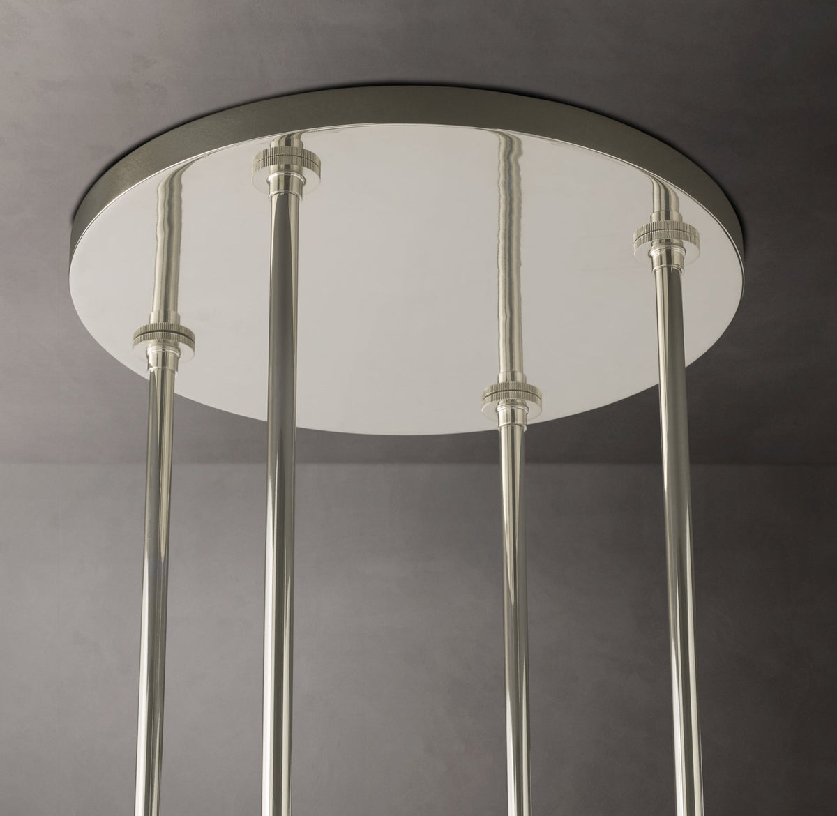 Artisan Ravelle Round Chandelier – 48" Polished Nickel — view 3