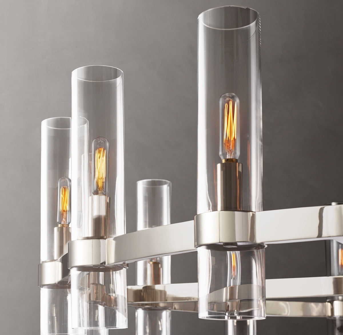 Artisan Ravelle Round Chandelier – 48" Polished Nickel — view 4
