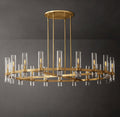 Artisan Ravelle Round Chandelier – 60" Lacquered Burnished Brass — view 1