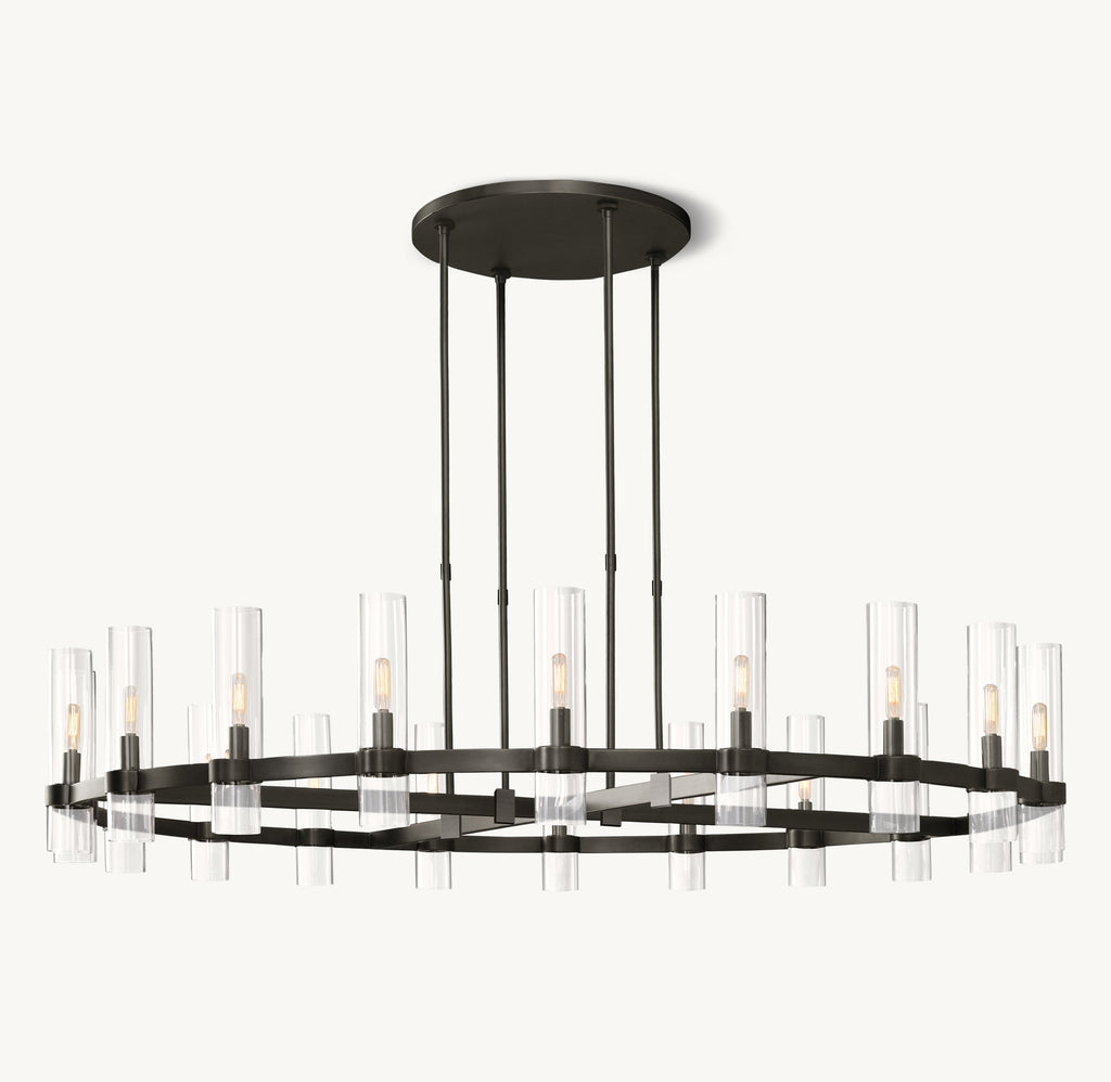 Artisan Ravelle Round Chandelier – 60" Bronze — view 2