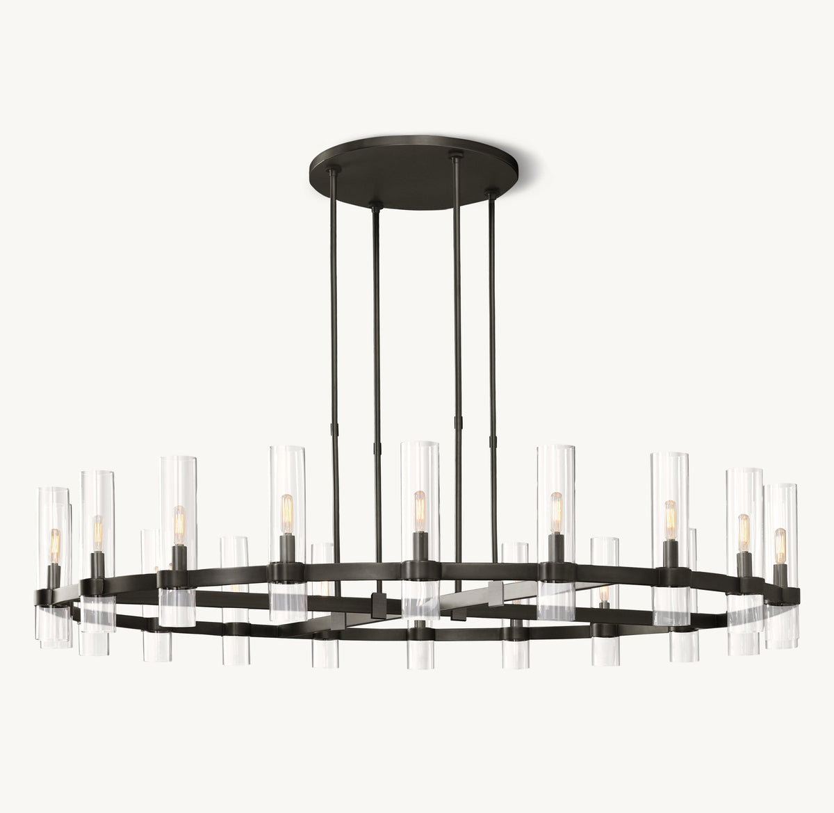 Artisan Ravelle Round Chandelier – 60" Bronze — view 2