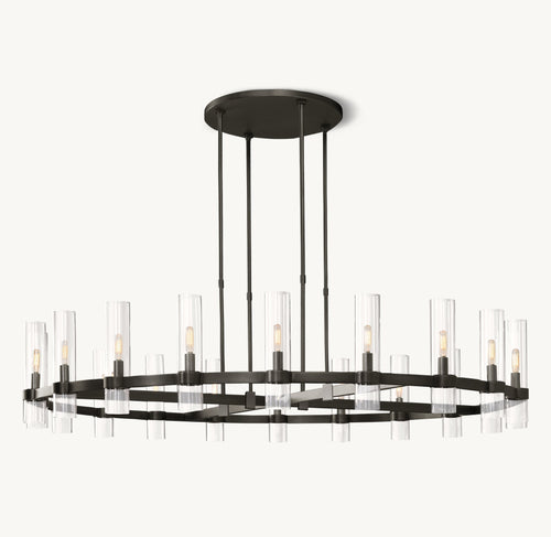 Artisan Ravelle Round Chandelier – 60" Bronze — view 2