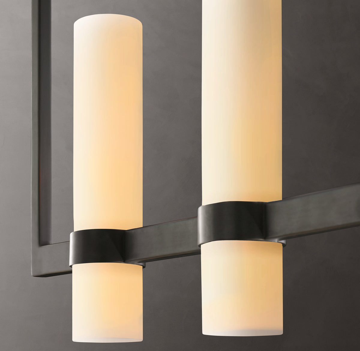 Artisan Ravelle Linear Milk Glass Chandelier – 71" — view 4