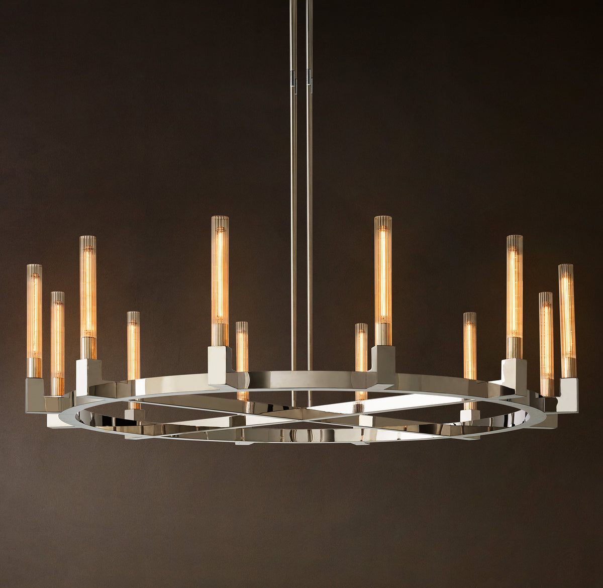 Heritage Cannele Round Chandelier – 60" — view 1
