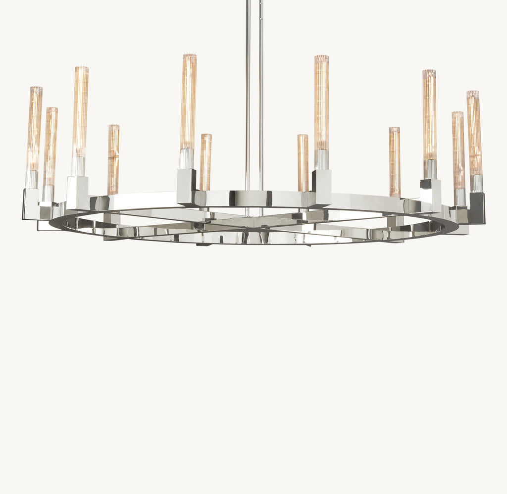 Heritage Cannele Round Chandelier – 60" — view 2