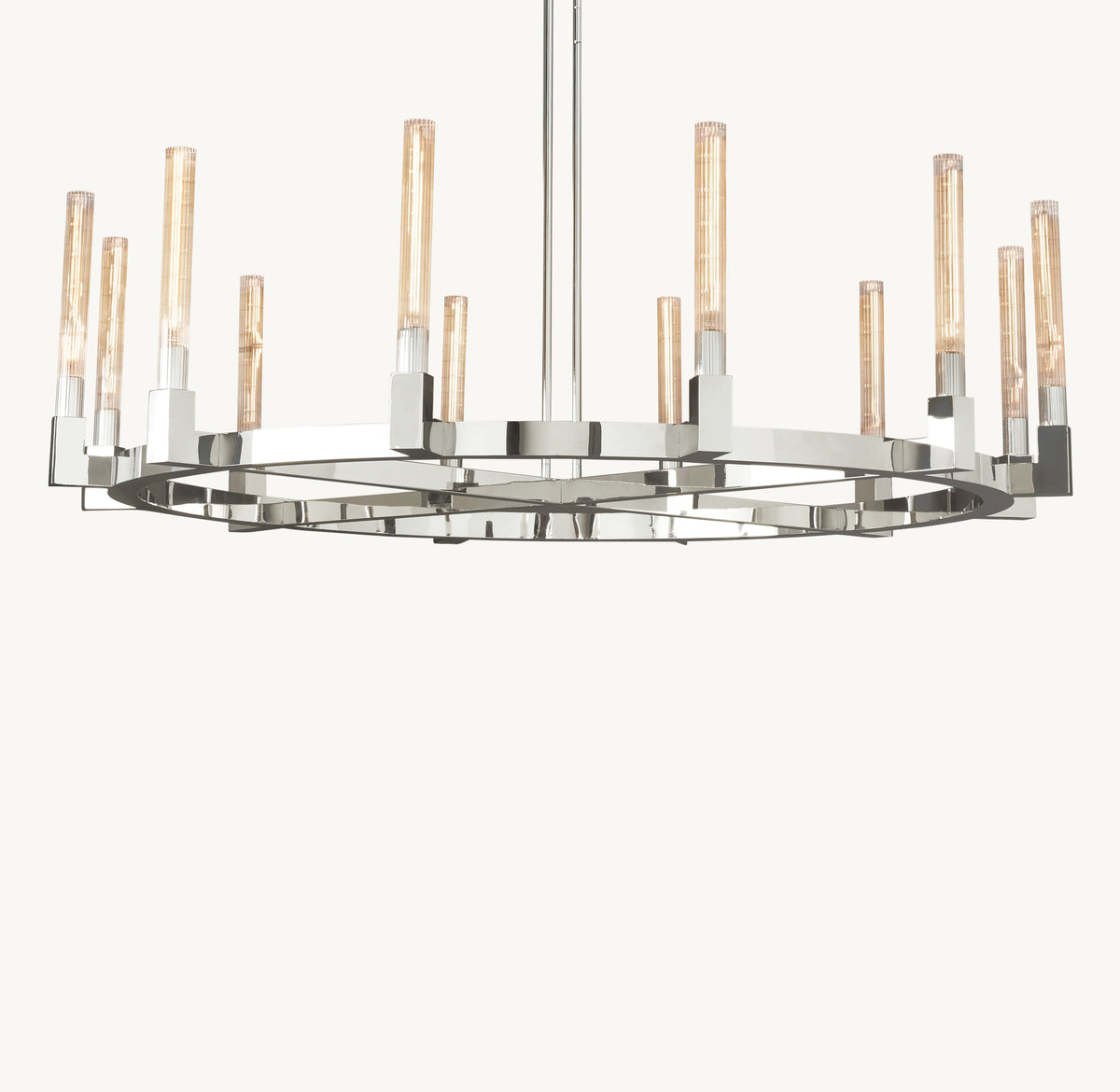 Heritage Cannele Round Chandelier – 60" — view 2