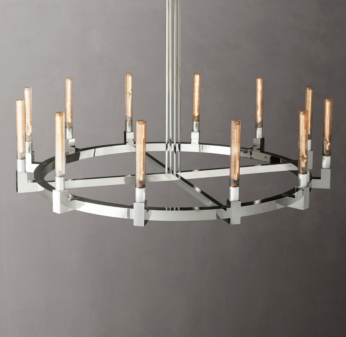 Heritage Cannele Round Chandelier – 60" — view 4