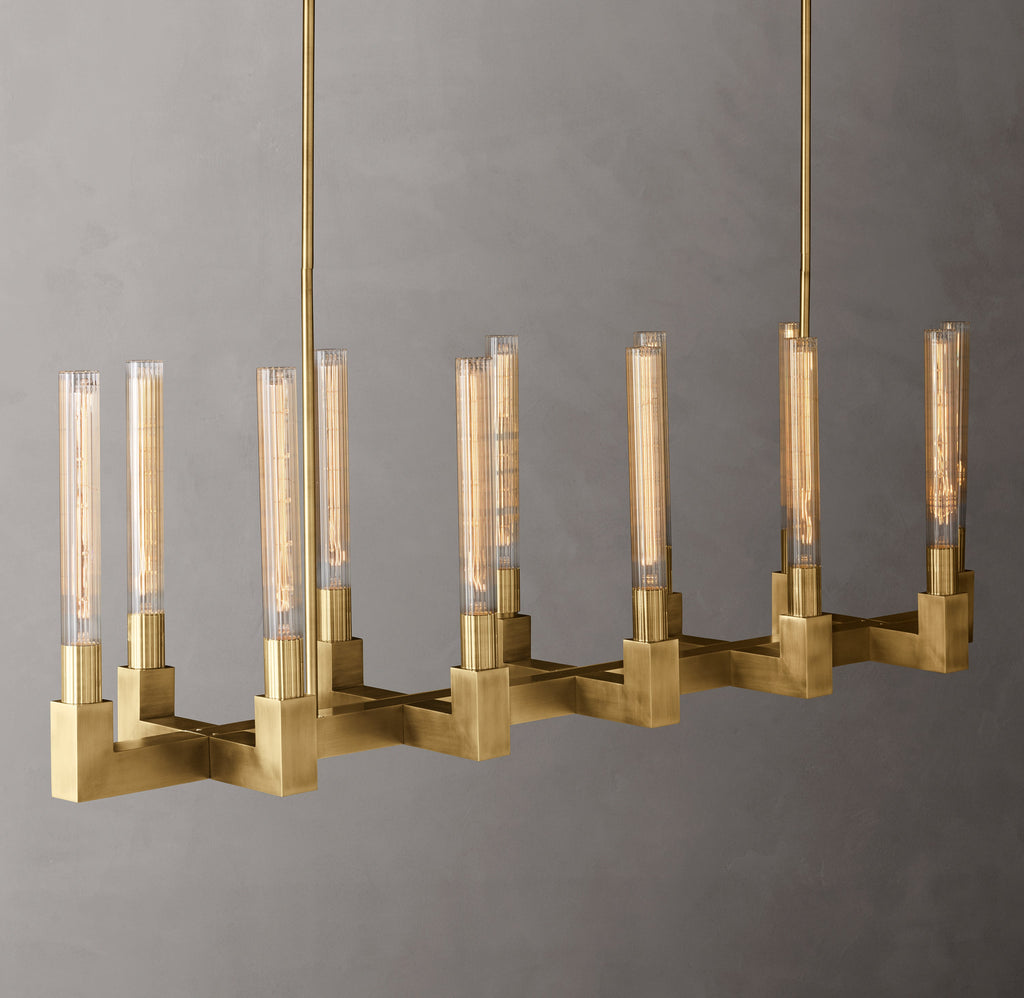 Heritage Cannele Linear Chandelier – 55" — view 2