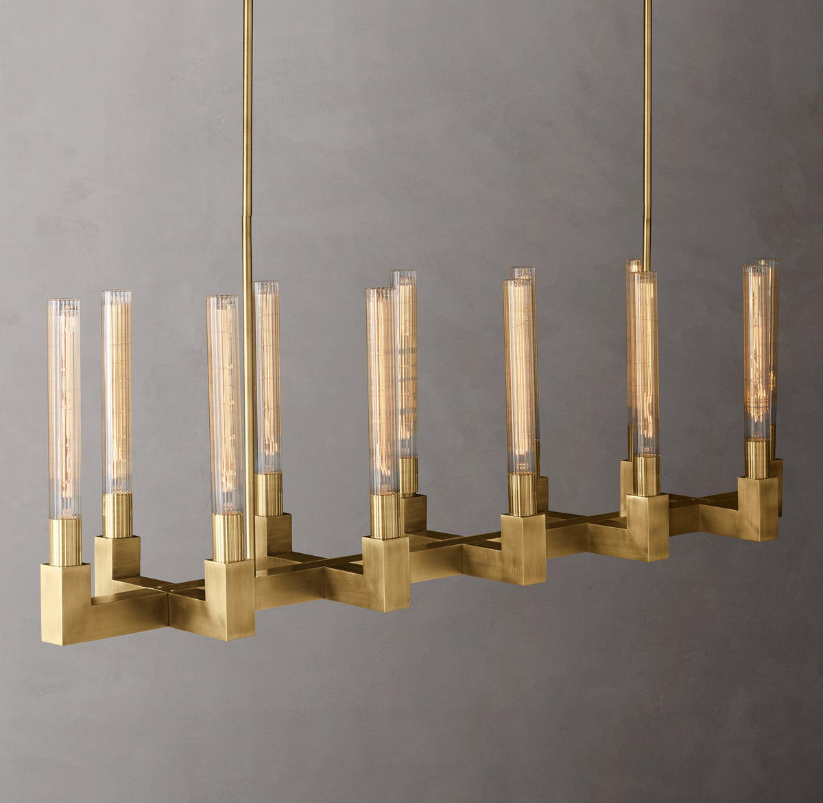 Heritage Cannele Linear Chandelier – 55" — view 2
