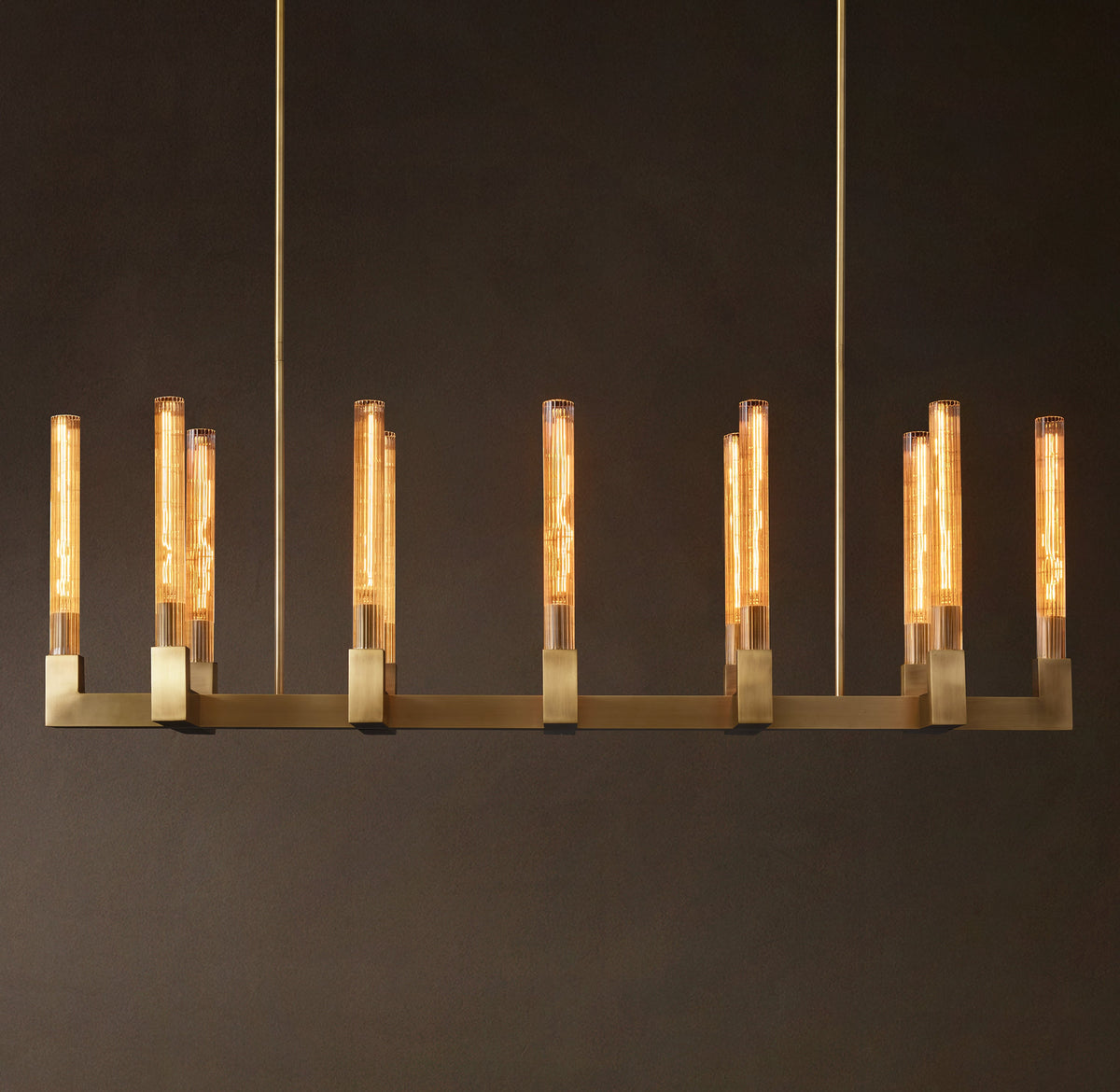 Heritage Cannele Linear Chandelier – 55" — view 3