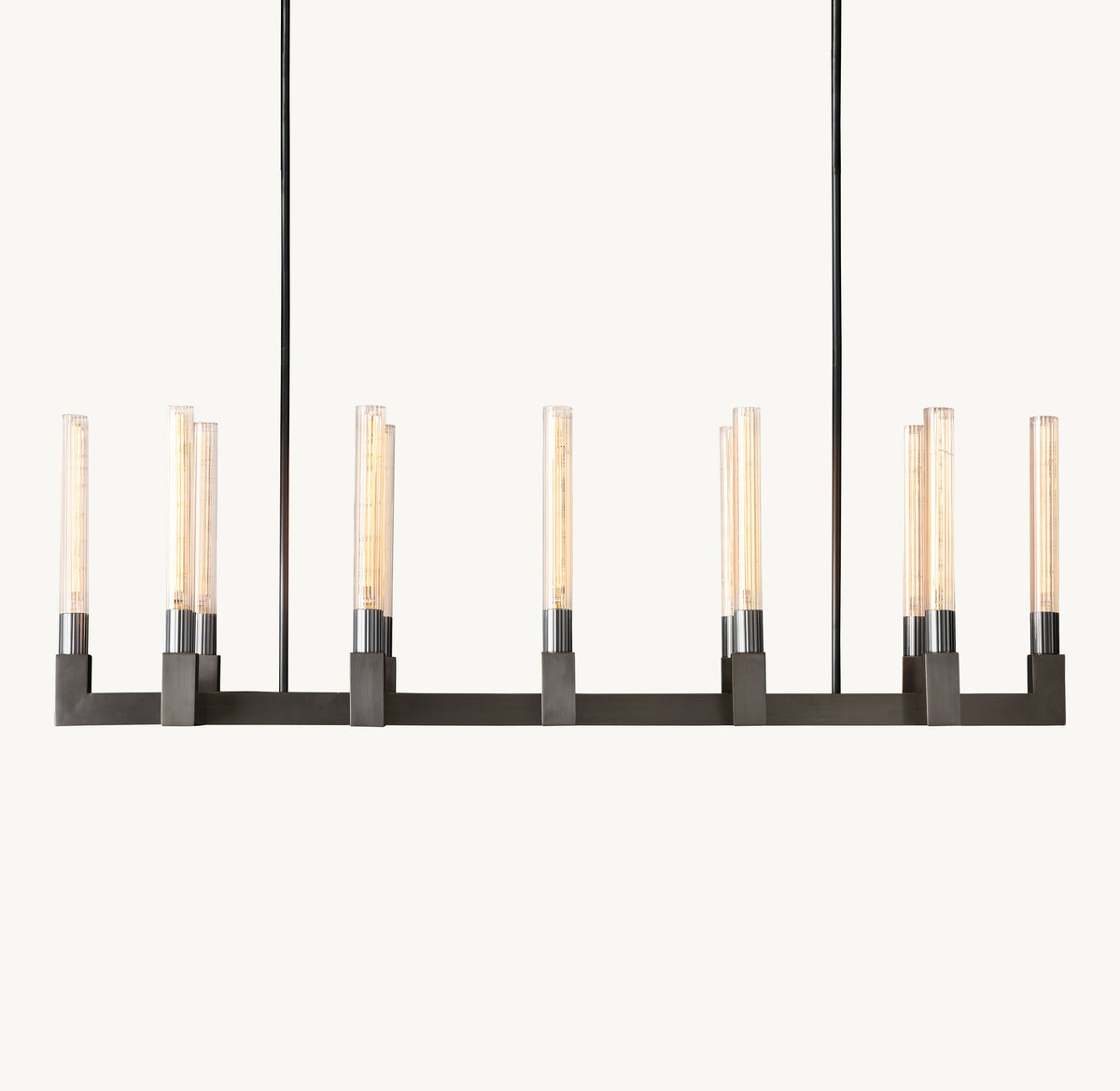 Heritage Cannele Linear Chandelier – 55" — view 1