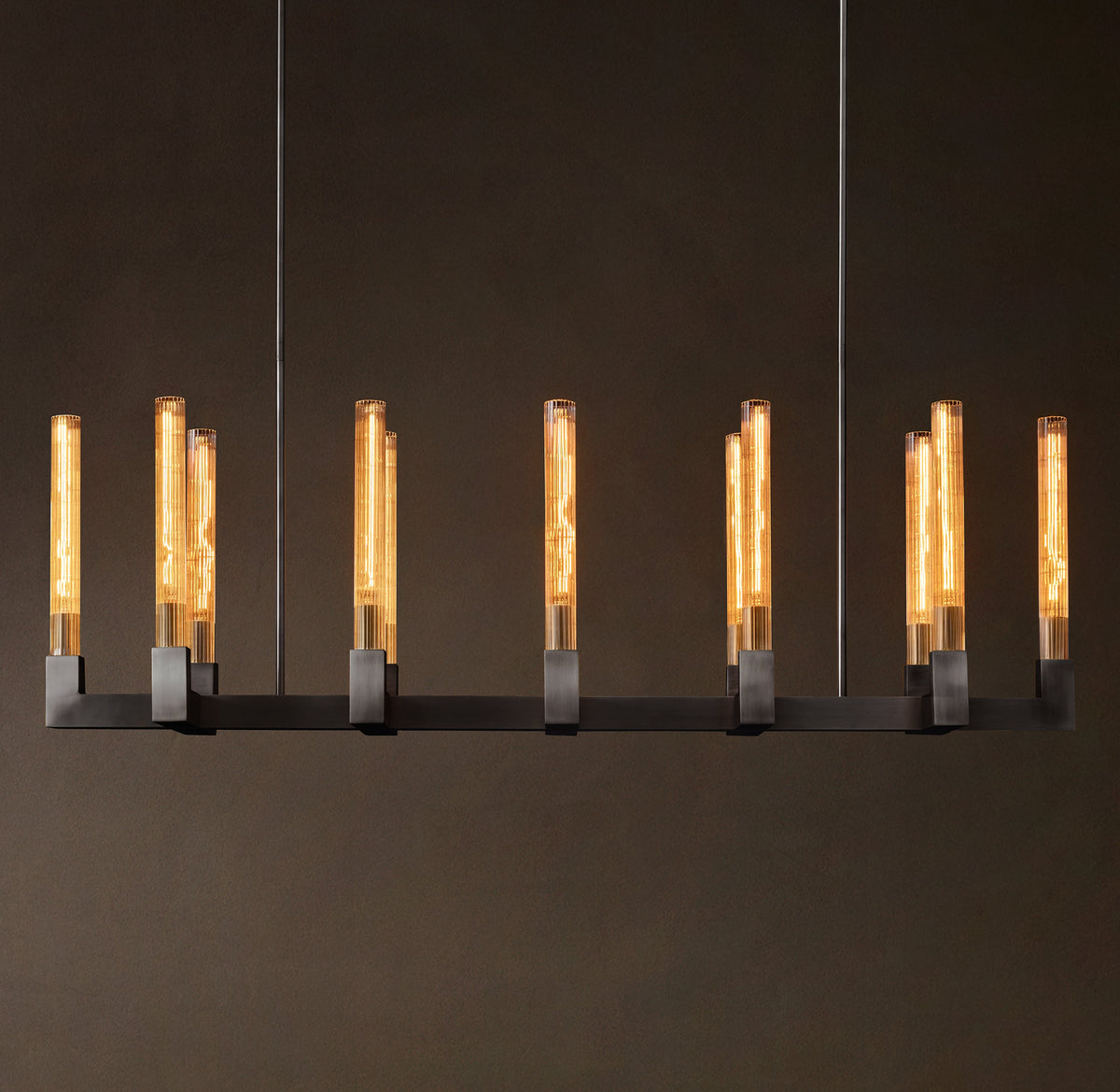 Heritage Cannele Linear Chandelier – 55" — view 3