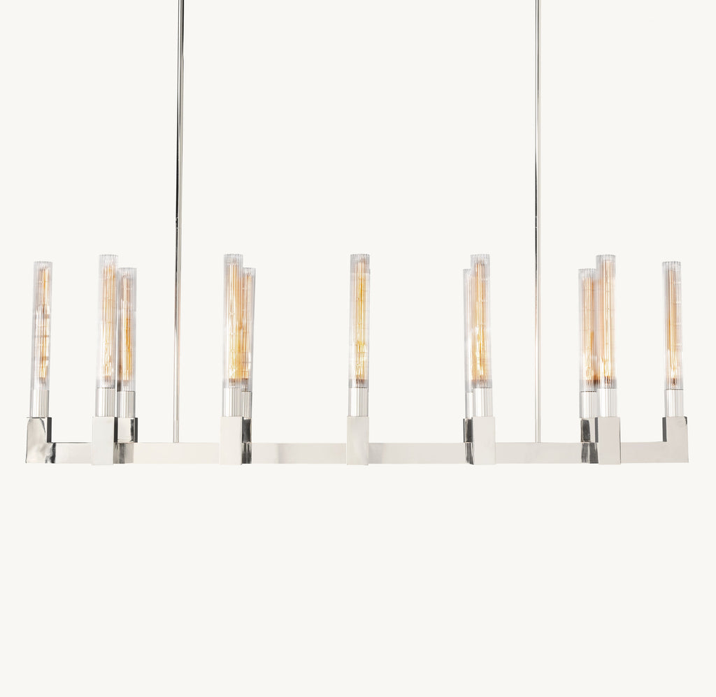 Heritage Cannele Linear Chandelier – 55" — view 1