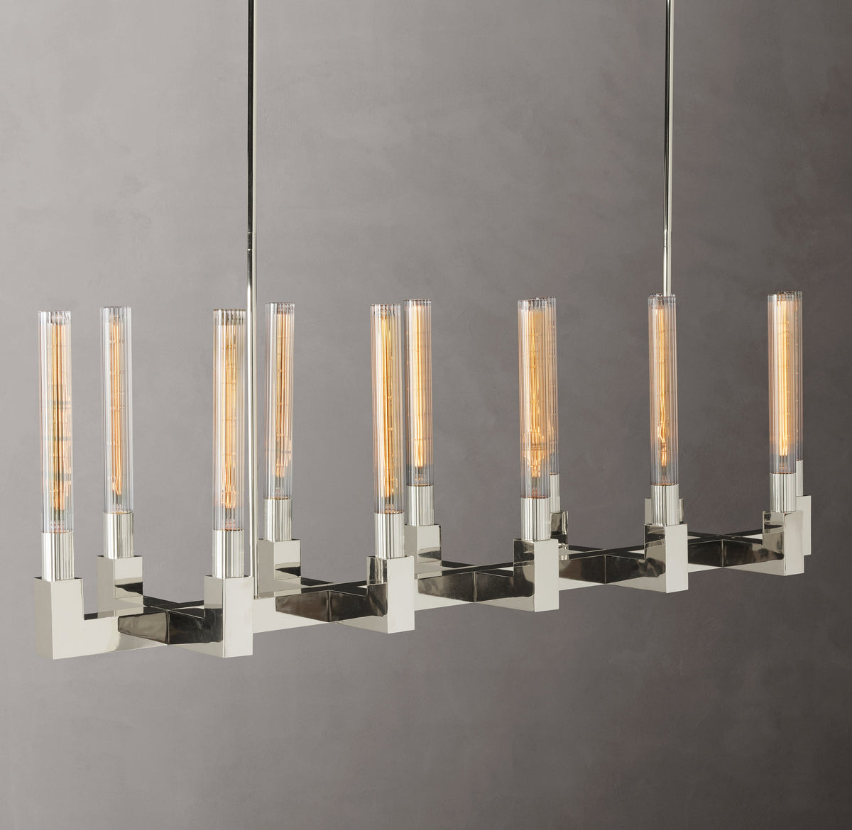 Heritage Cannele Linear Chandelier – 55" — view 2