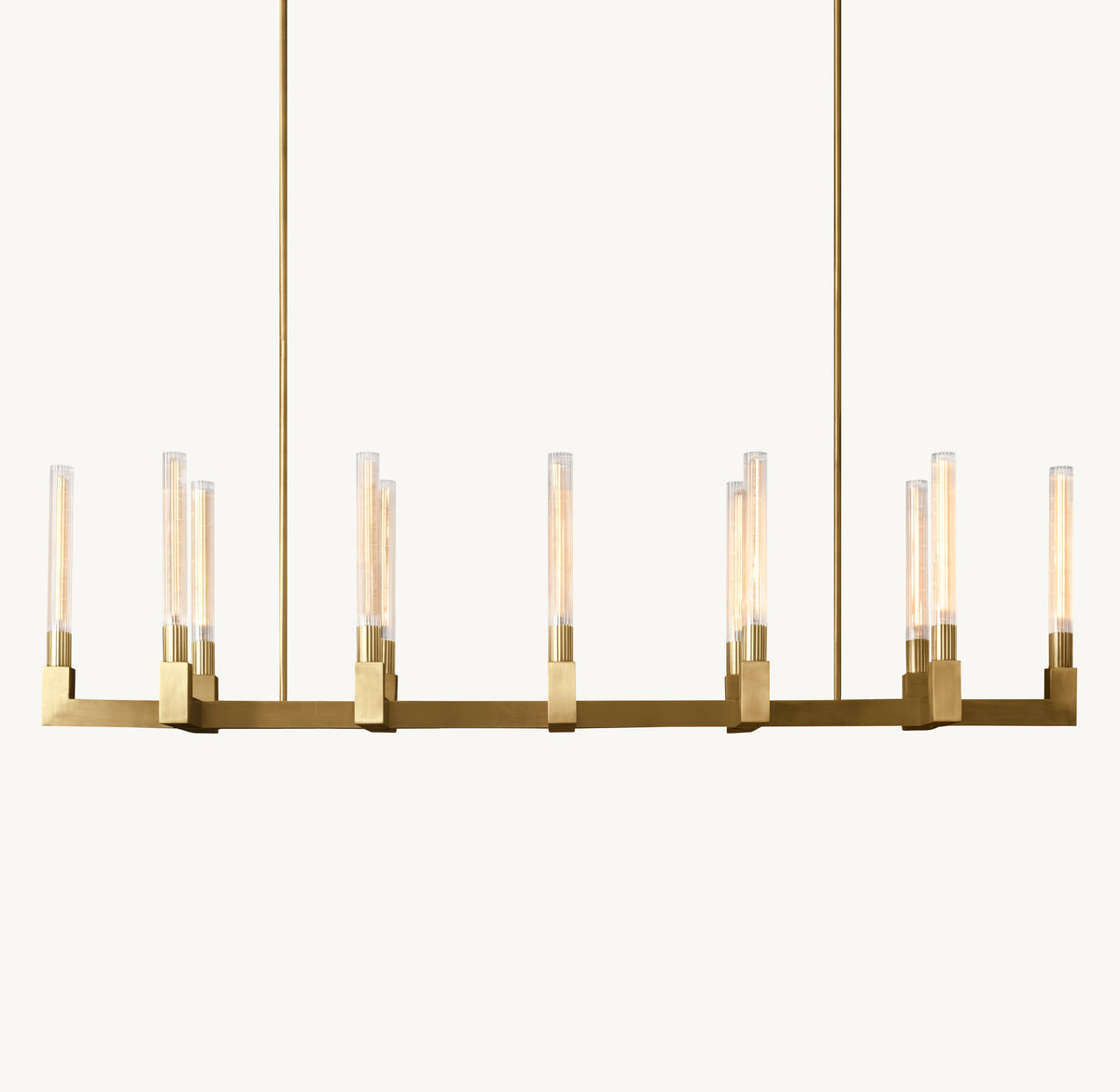 Heritage Cannele Linear Chandelier – 67" — view 1